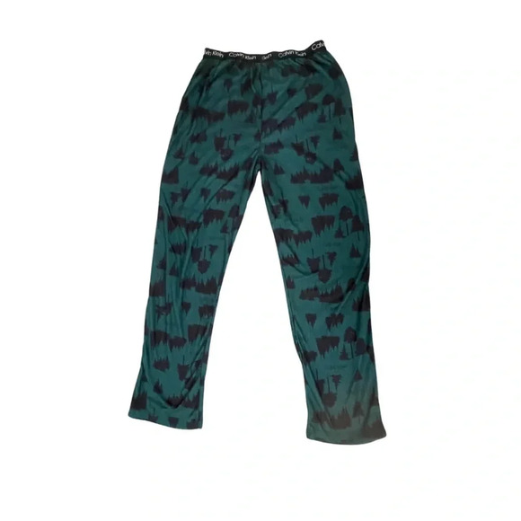 Calvin Klein Teal Forest Green Print Lounge Pants – Size XXL - Picture 1 of 6